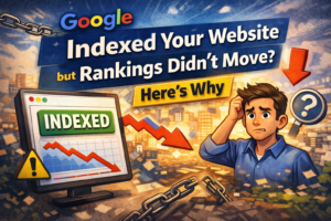 website indexed but not ranking